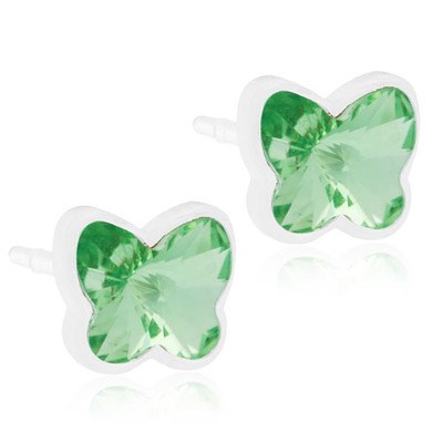Blomdahl Medical Plastic Butterfly 5mm Peridot