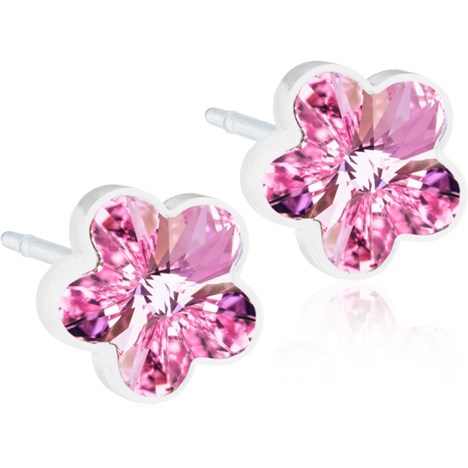 Produktfoto för Blomdahl örhängen Blomdahl MP Flower 6 mm Light rose