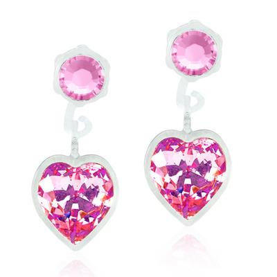 Blomdahl Medical Plastic Pendant Heart 6mm Light