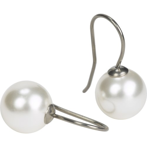 Blomdahl Natural Titanium White Pearl Pendant