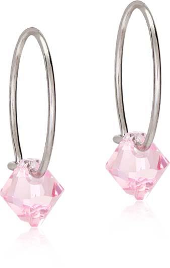 Blomdahl NT Ear Ring 14 mm, Bicone 6 mm Light