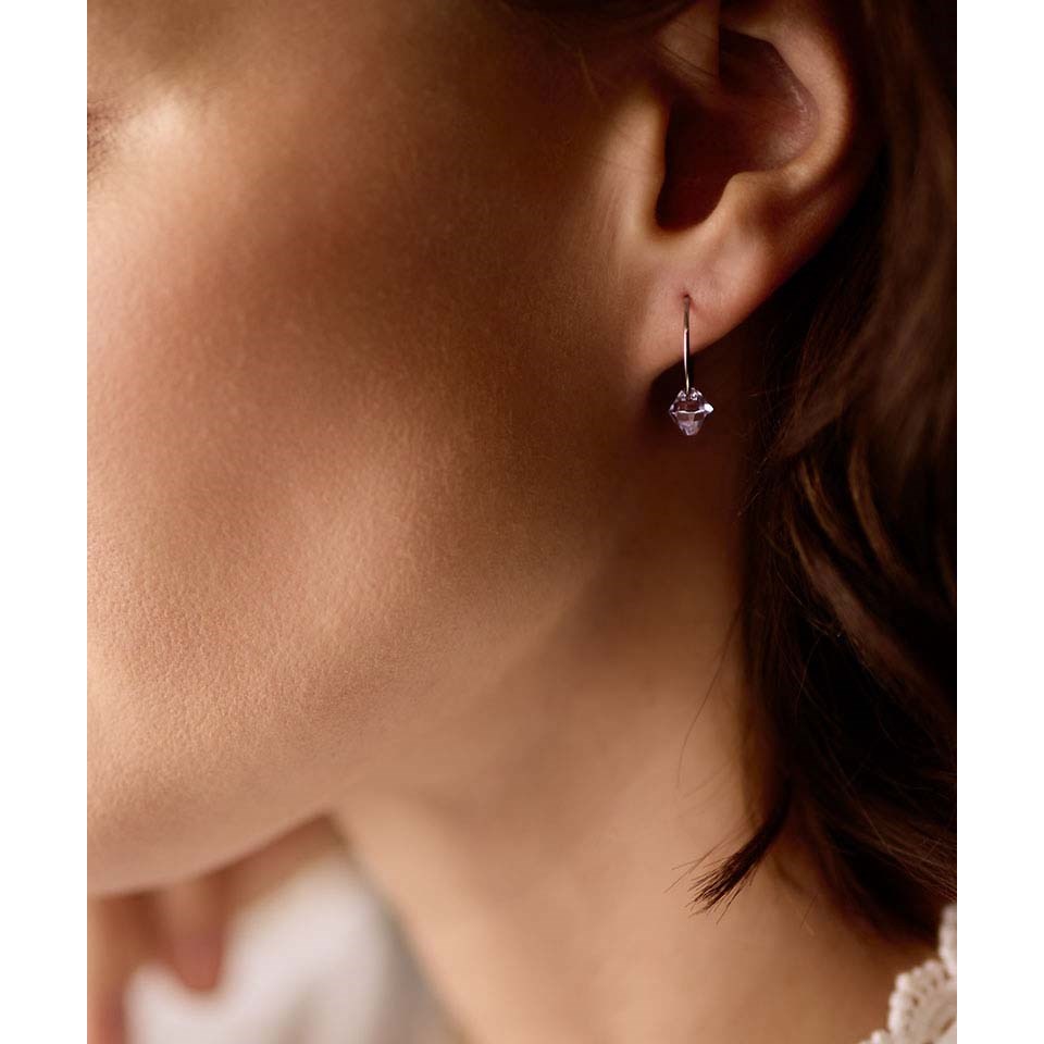 Blomdahl NT Ear Ring 14 mm, Bicone 6 mm Violet (zdjęcie 5)