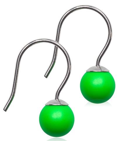 Blomdahl Örhänge Mini Pendant Pearl 6 mm Electric green