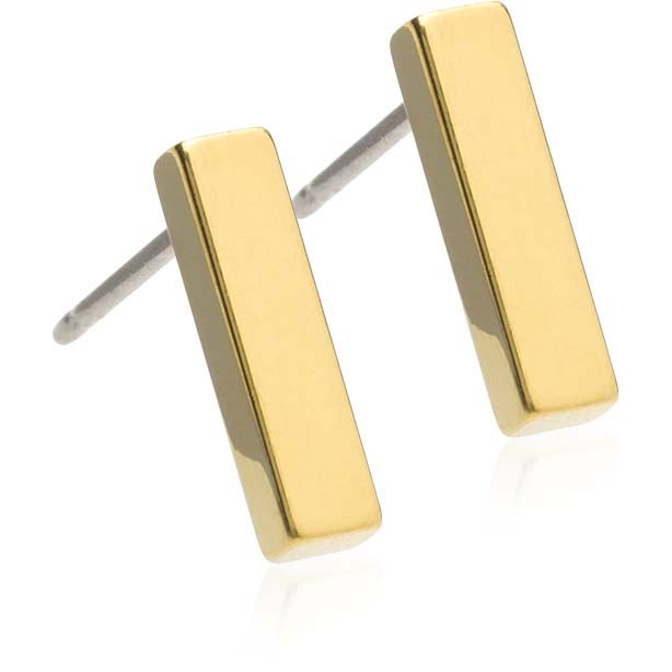 Läs mer om Blomdahl Golden Titanium Pendant Plain Straight 10 mm