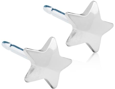 Blomdahl Silver Titanium Star