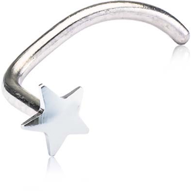 Läs mer om Blomdahl Silver Titanium Star 3 mm