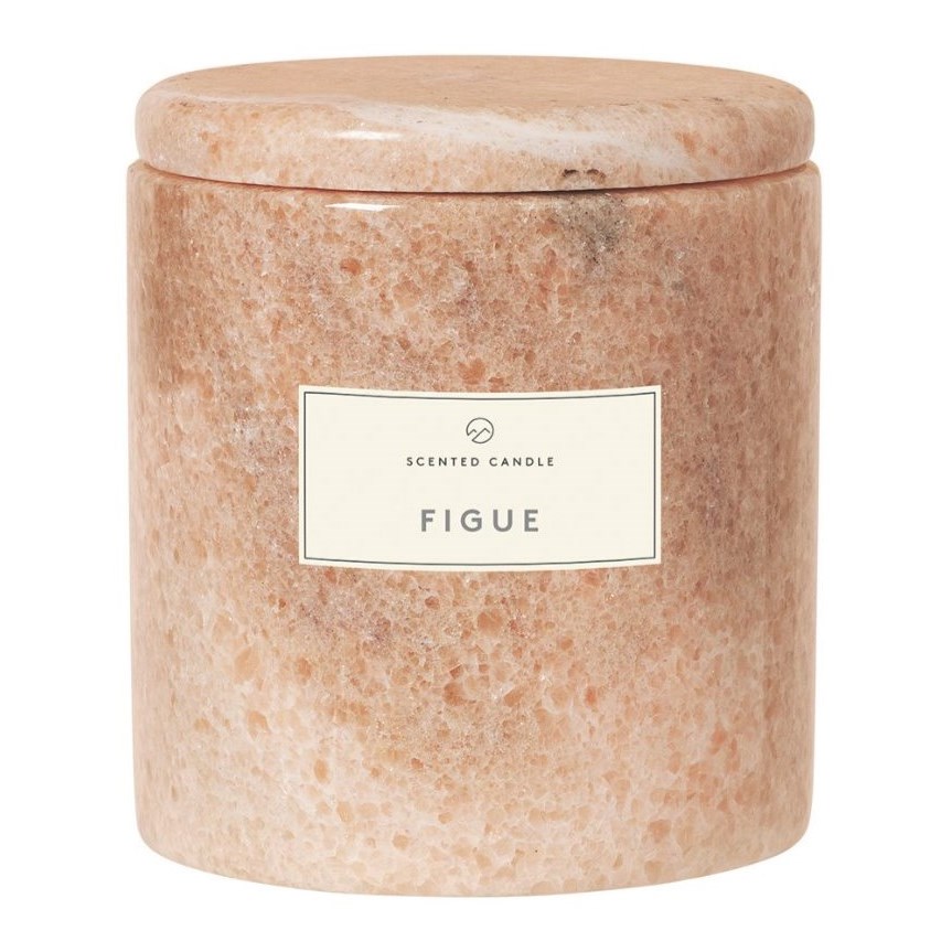 blomus Scented Candle Indian Tan Marble Fig 685 g