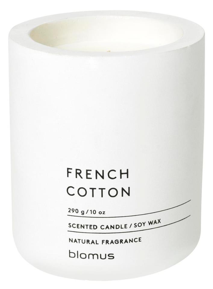 blomus Scented Candle Lily White French Cotton 290 g