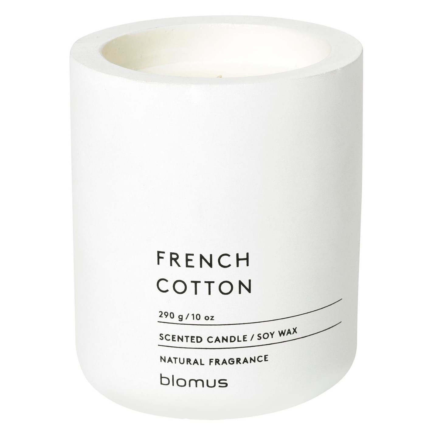 Läs mer om blomus Scented Candle Lily White French Cotton 290 g