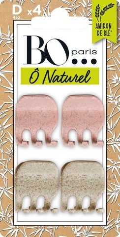 B&O Paris Crocodile Clips 4 pcs Pink/White