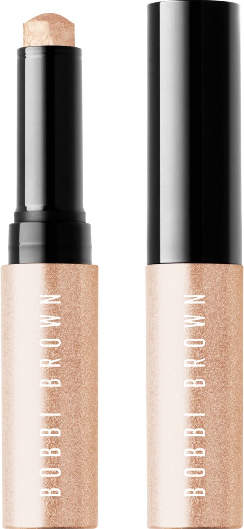 Two stick highlighters, one with a cap off showing the beige color, the other with the cap on, beige color visible.