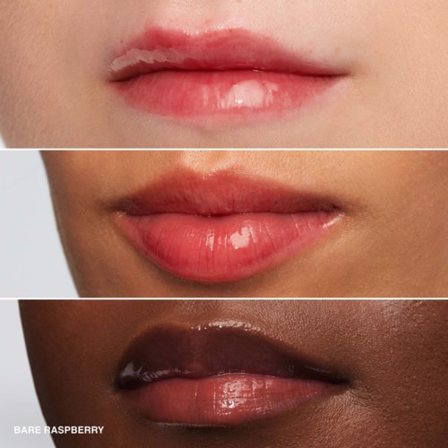 Drie lippen met verschillende huidtonen en lipkleur, close-up.