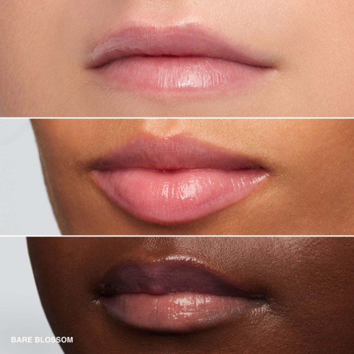 Drie lippen met verschillende huidtinten en lipkleuren, close-up details van de lippen.