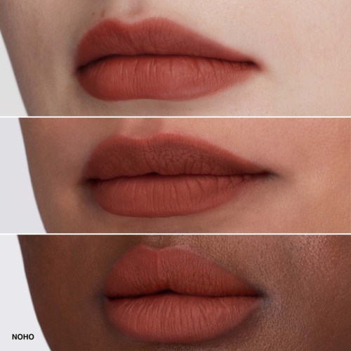 Three different lips styles: smooth, natural, and dark lipstick on different skin tones.