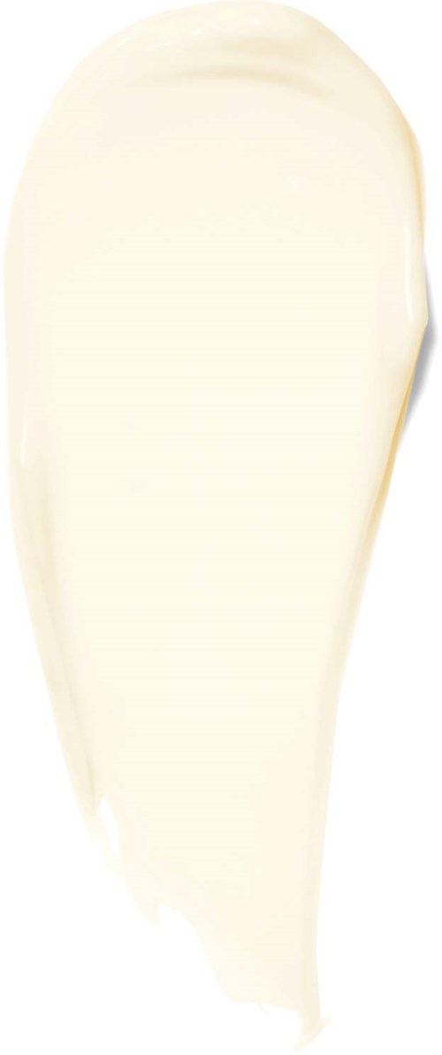 Glatte, weiße Cremeprobe mit cremiger Textur. Verwendet in Hautpflege- oder Makeup-Produkten.