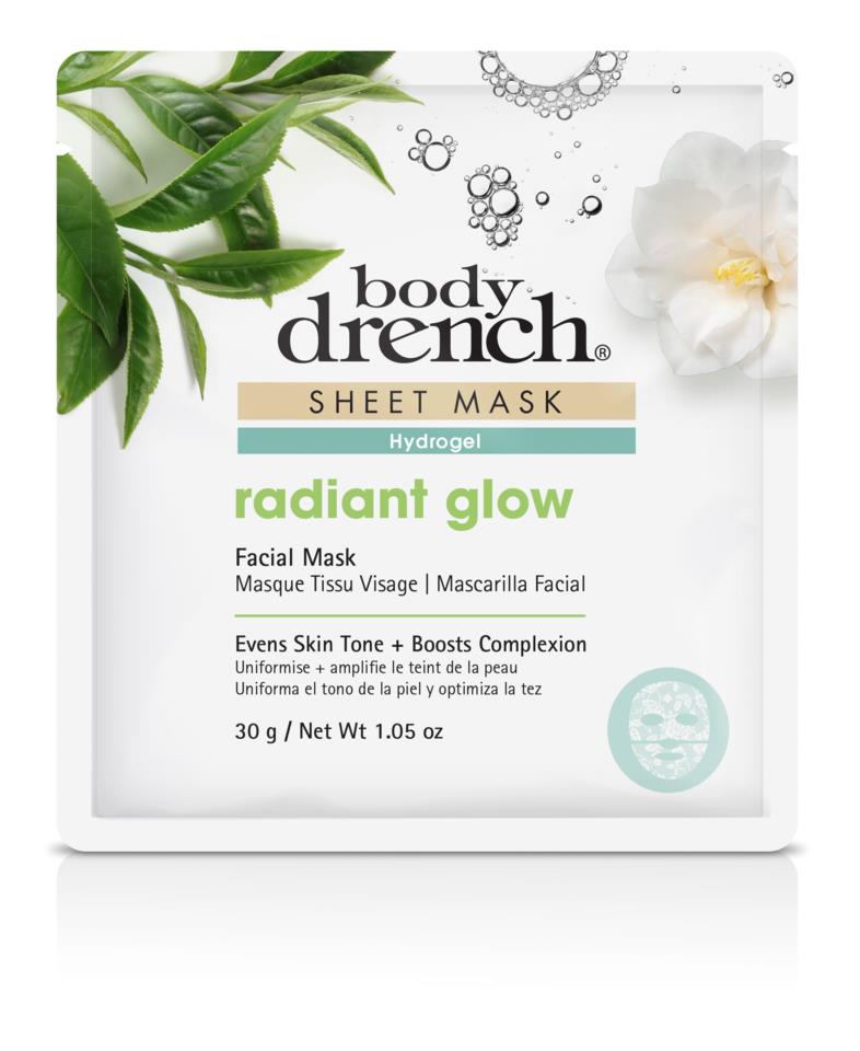 Body Drench Sheet Mask Radiant Glow White Lace Hydrogel