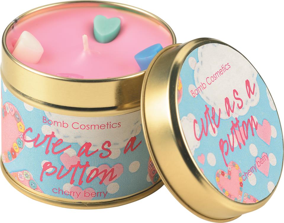 Bomb Cosmetics Tin Candle Cute as a Button