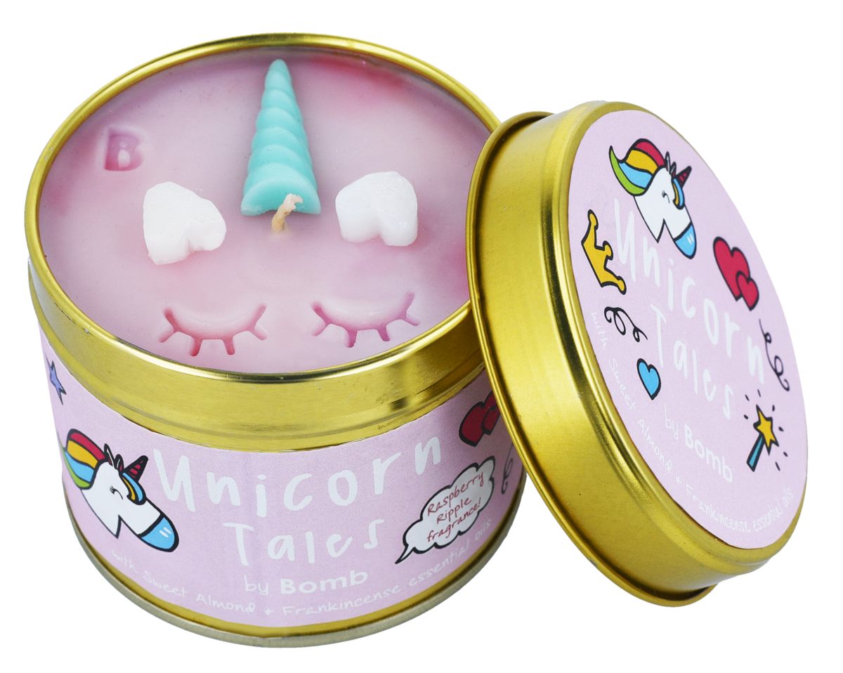 Bomb Cosmetics Tin Candle Unicorn Tales