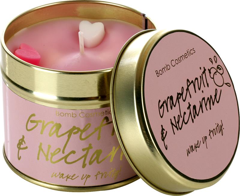 Bomb Cosmetics Tin Candle Grapefruit Nectarine