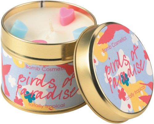 Bomb Cosmetics Tin Candle Birds of Paradise
