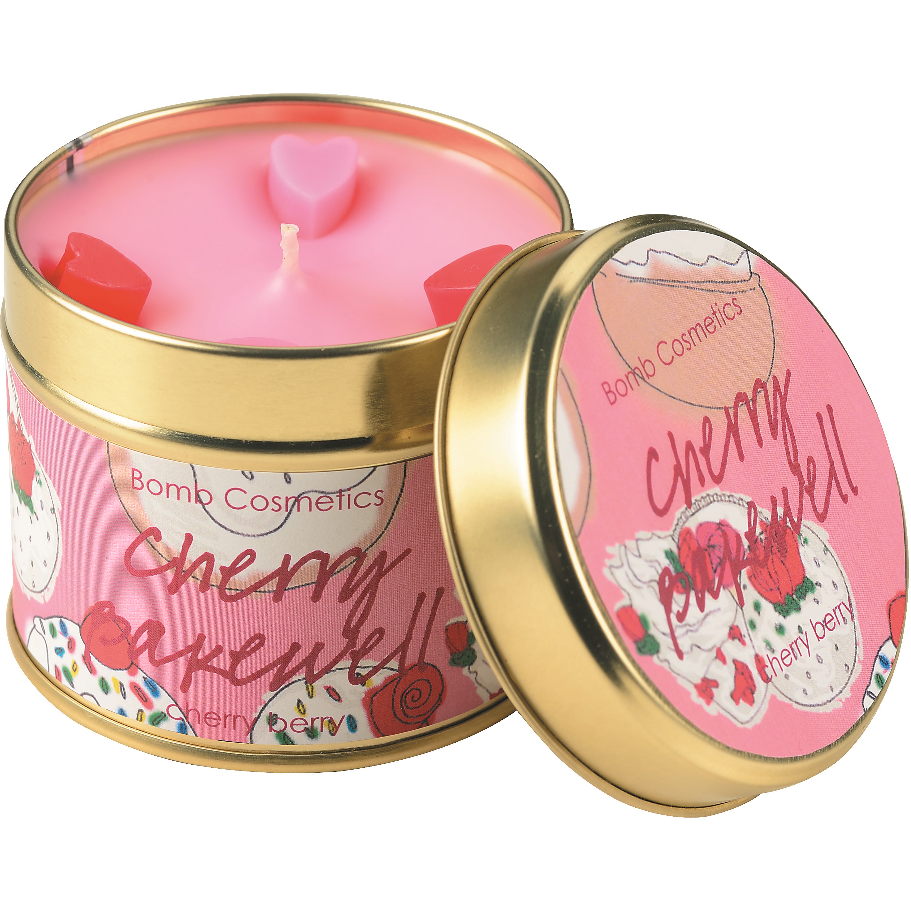 Bilde av Bomb Cosmetics Tin Candle Cherry Bakewell
