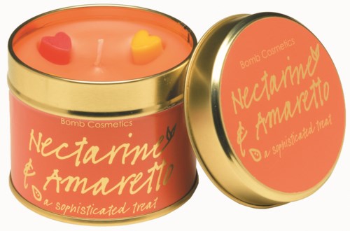 Bomb Cosmetics Tin Candle Nectarine & Amaretto