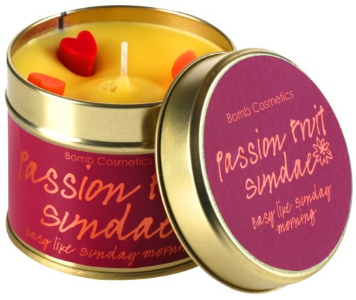 Bomb Cosmetics Tin Candle Passion Fruit Sundae