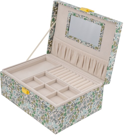 Bon Dep Jewelry box square mw Liberty Poppy and Daisy