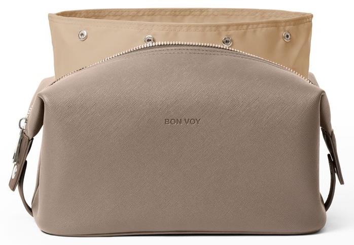 Bon Voy Staycation Cosmetic Bag Small Taupe/beige