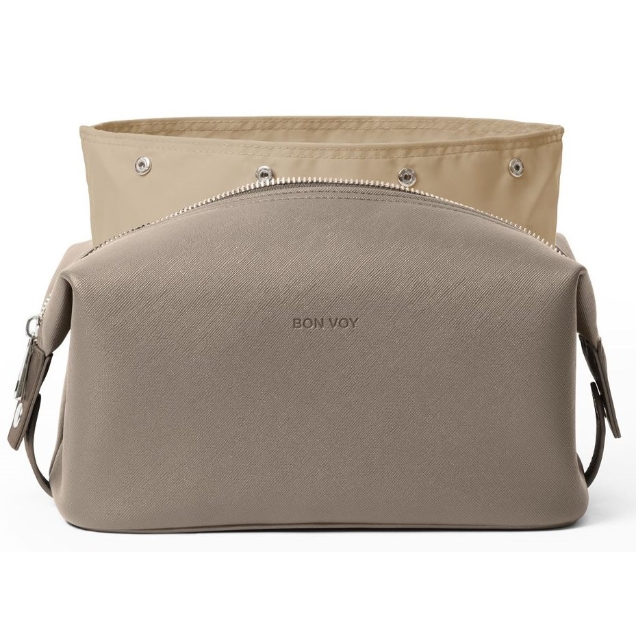 Läs mer om Bon Voy Staycation Cosmetic Bag Small Taupe/Beige