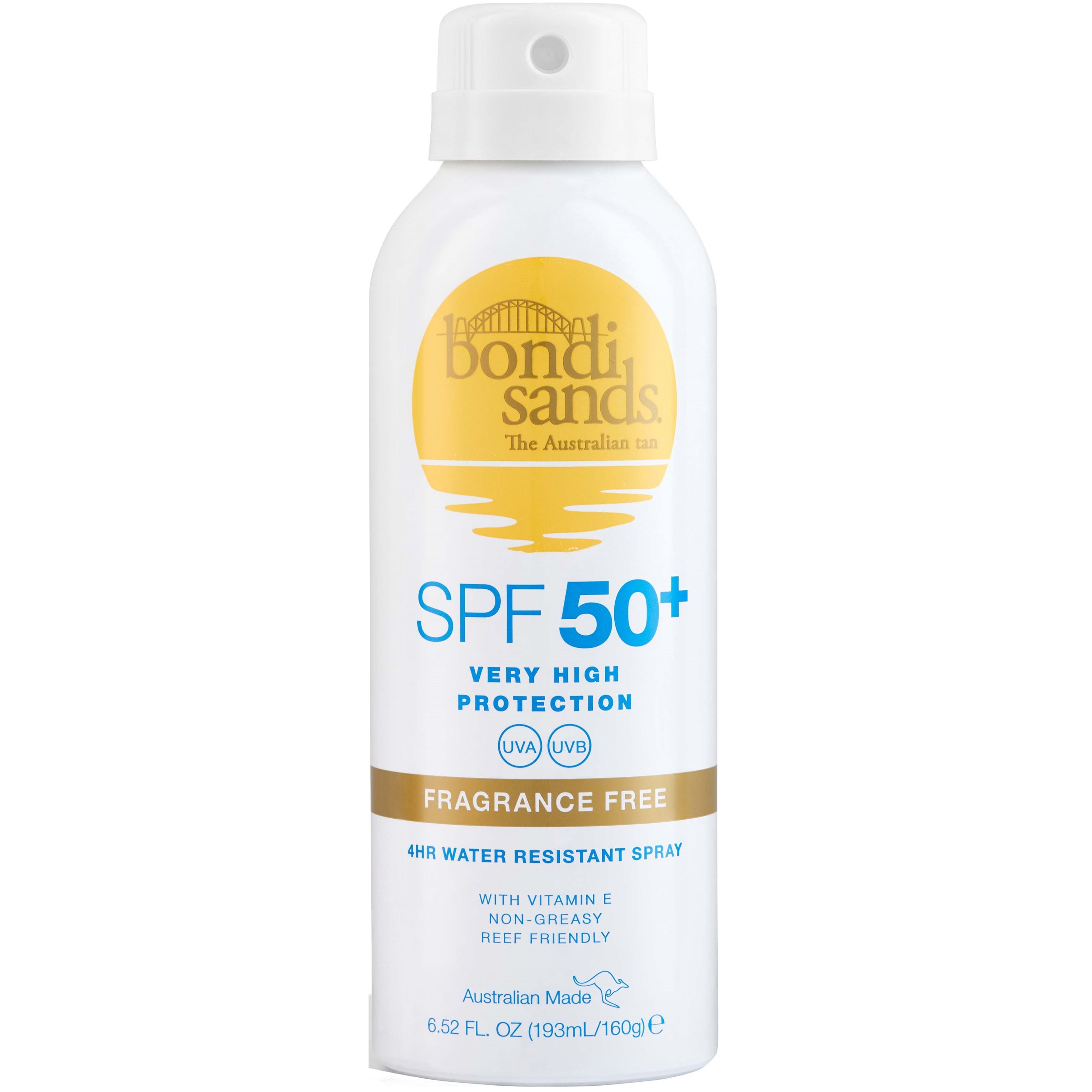 Läs mer om Bondi Sands SPF 50+ Fragrance Free Sunscreen Spray 160 g