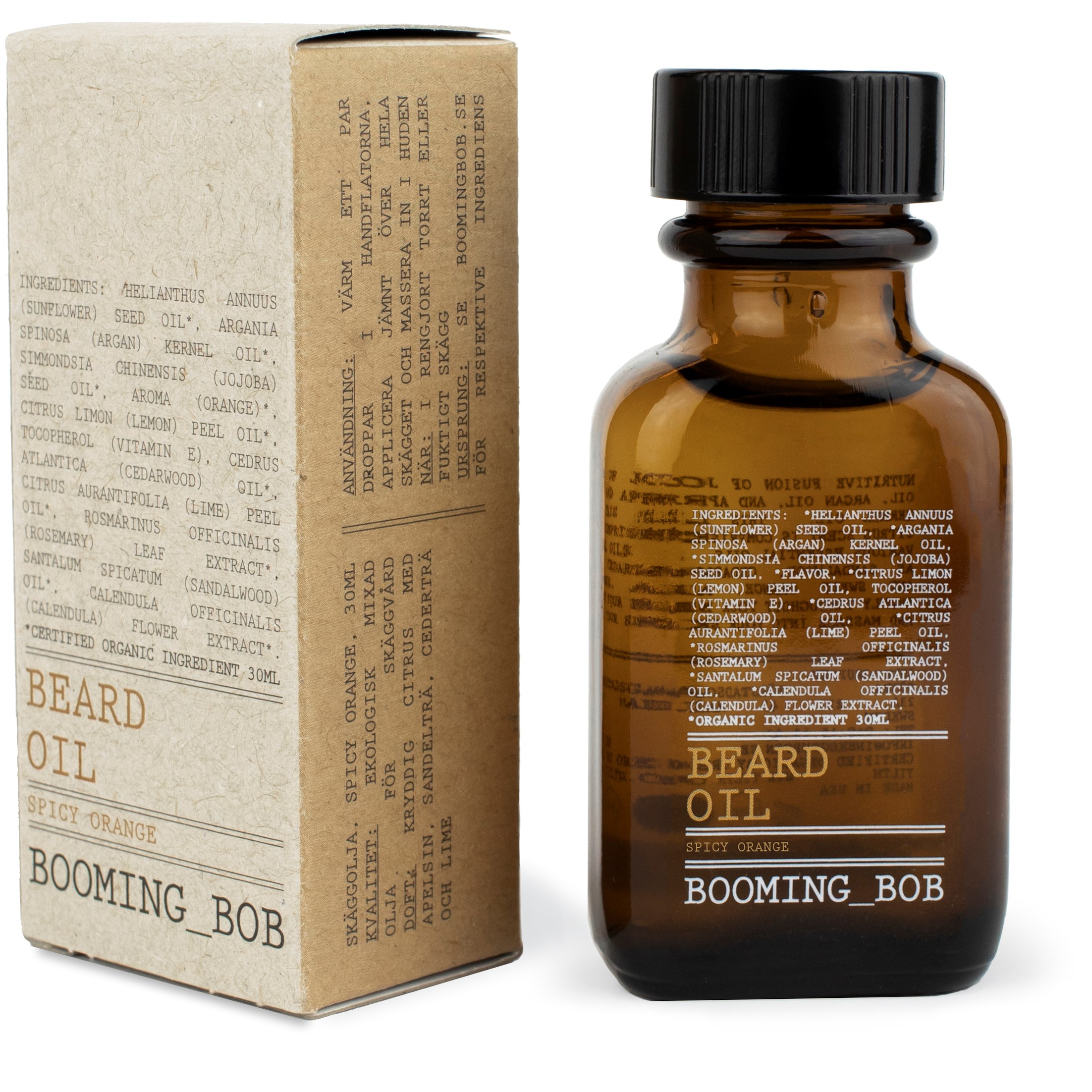 Läs mer om Booming Bob Beard Oil Argan Moisture & Fresh Orange 30 ml
