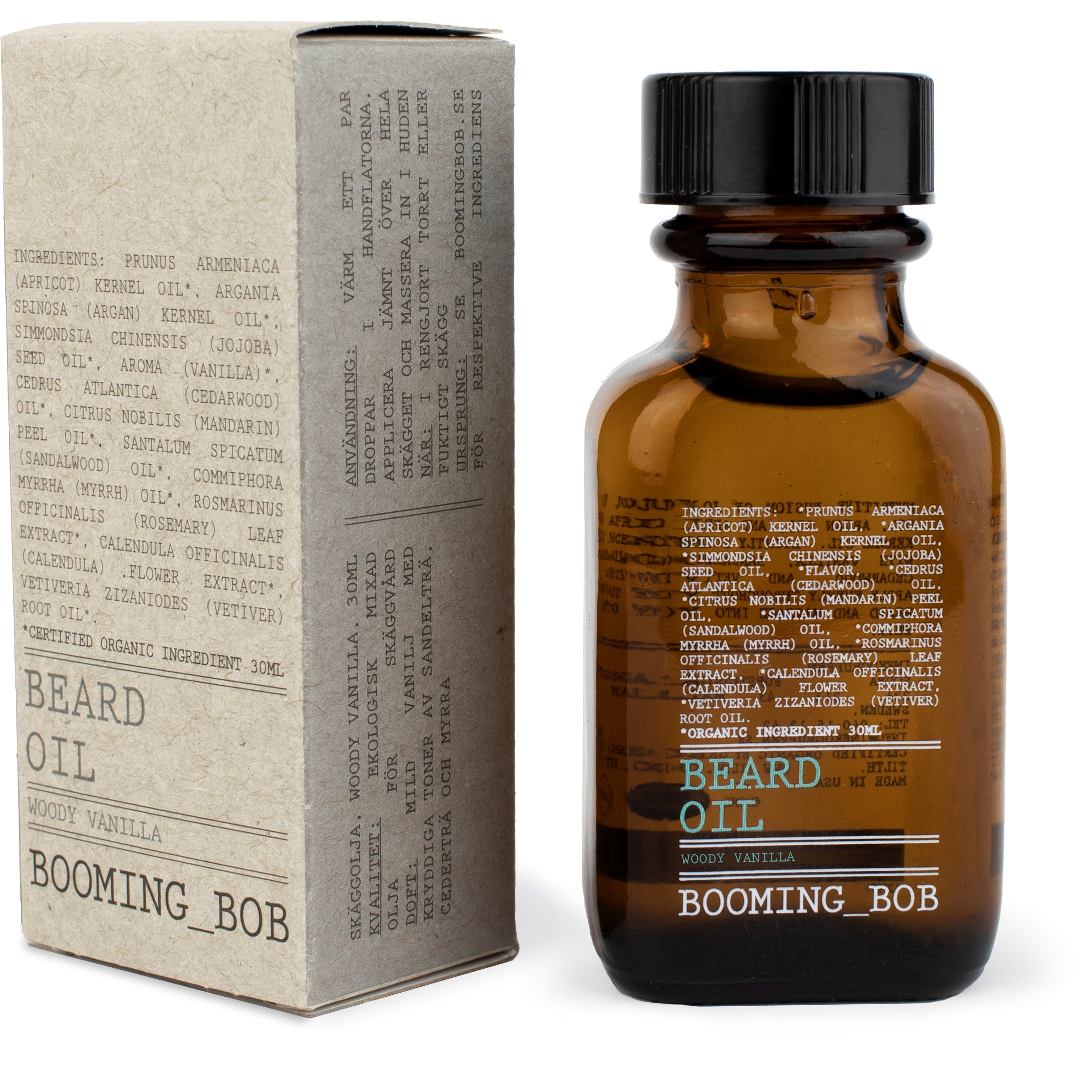 Läs mer om Booming Bob Beard Oil Argan Moisture & Sweet Vanilla 30 ml