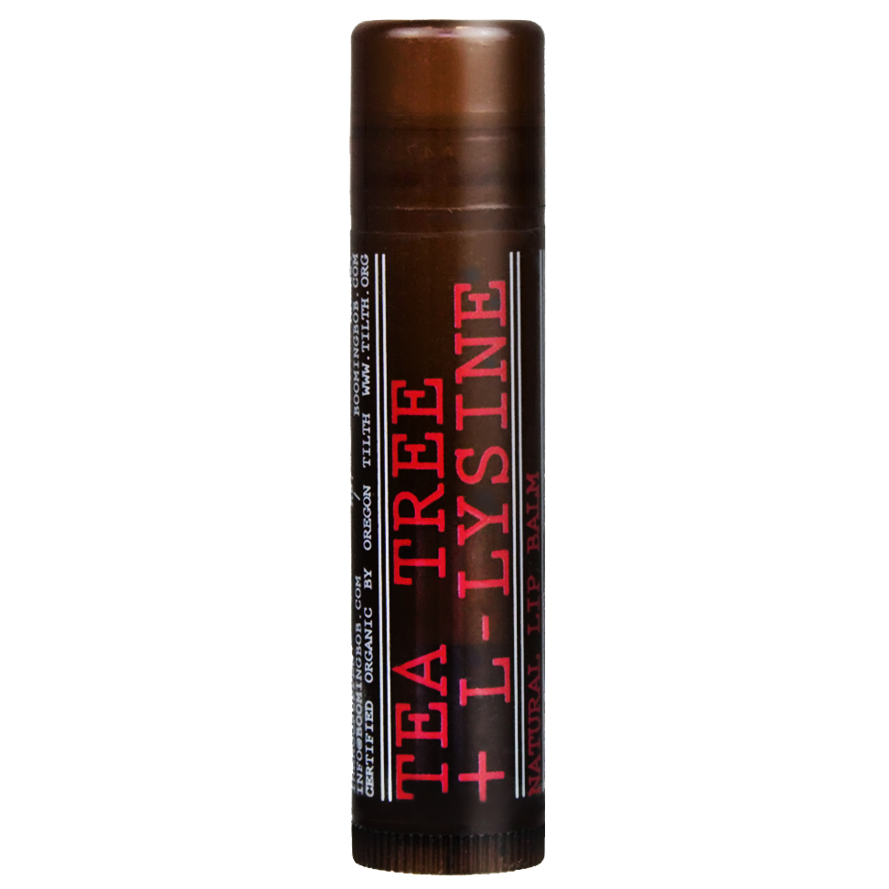 Booming Bob Organic Lip Balm Tea Tree & L lysin 4 g billede