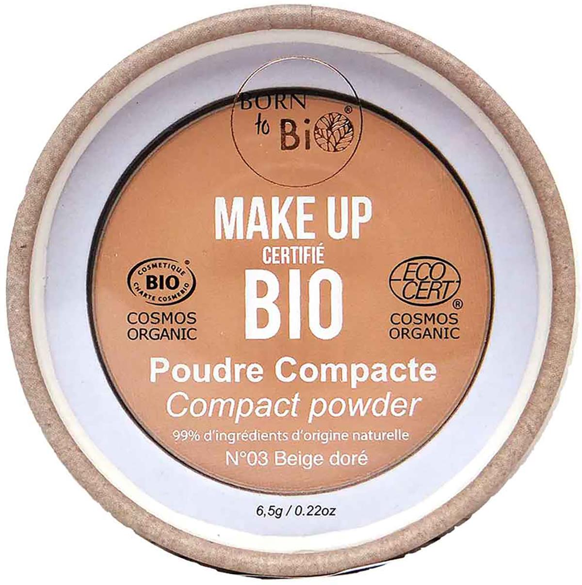 Bio Natural Powder Born to Bio Organic Compact Powder N°3 Beige Golden | lyko.com