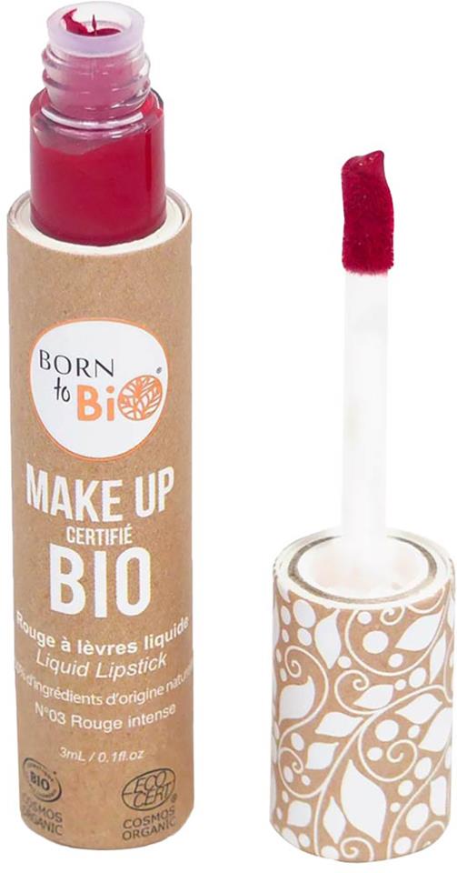 Born to Bio Organic Liquid Lipstick N°3 Rouge Intense 3ml