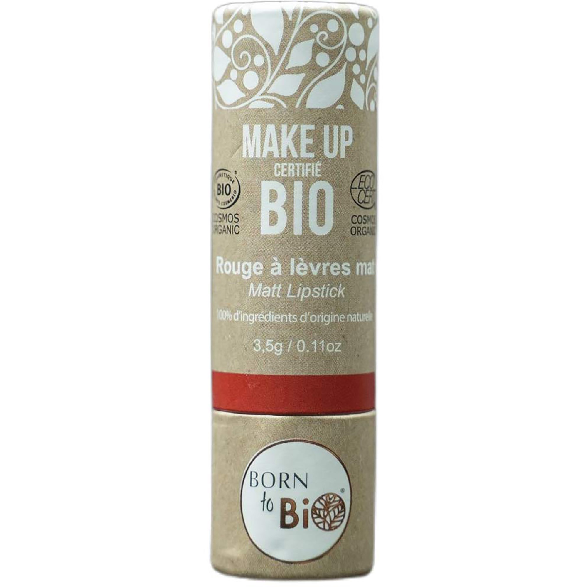 Läs mer om Born to Bio Organic Matt Lipstick N°6 Rouge Cuivre