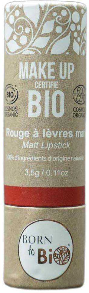 Born to Bio Organic Matt Lipstick N°6 Rouge Cuivre 3,5g