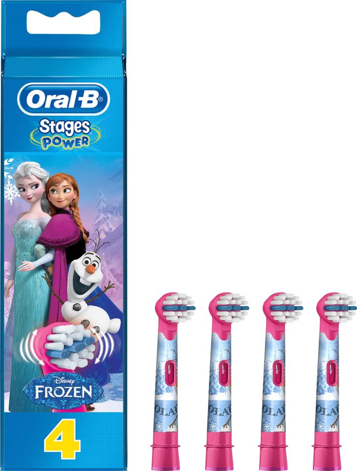 Børstehoveder til Elektrisk Tandbørste fra Oral-B Stages med figurer fra Frozen 4 stk.