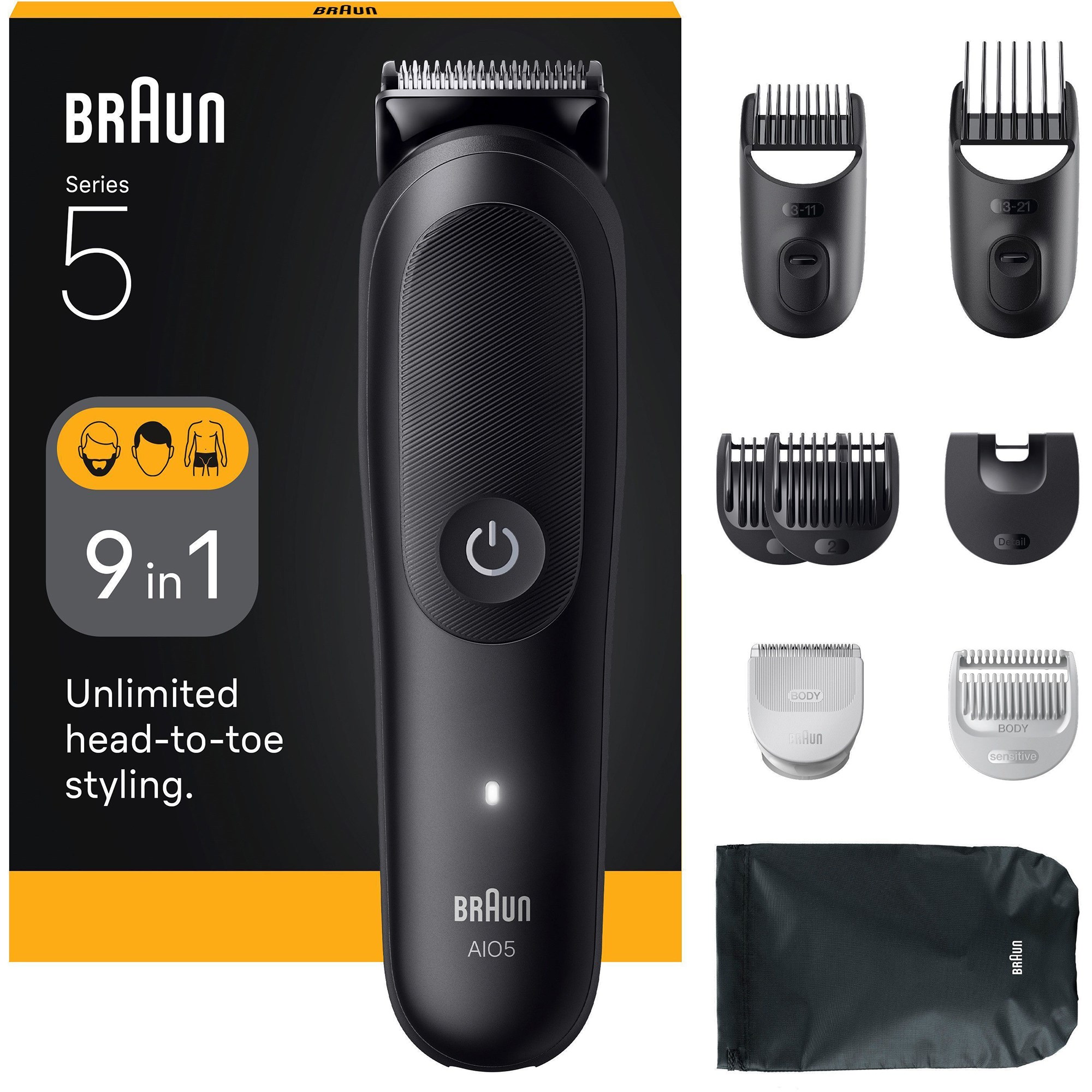 Braun All-In-One Style Kit Series 5 MGK5440 10-in-1 Kit for Men