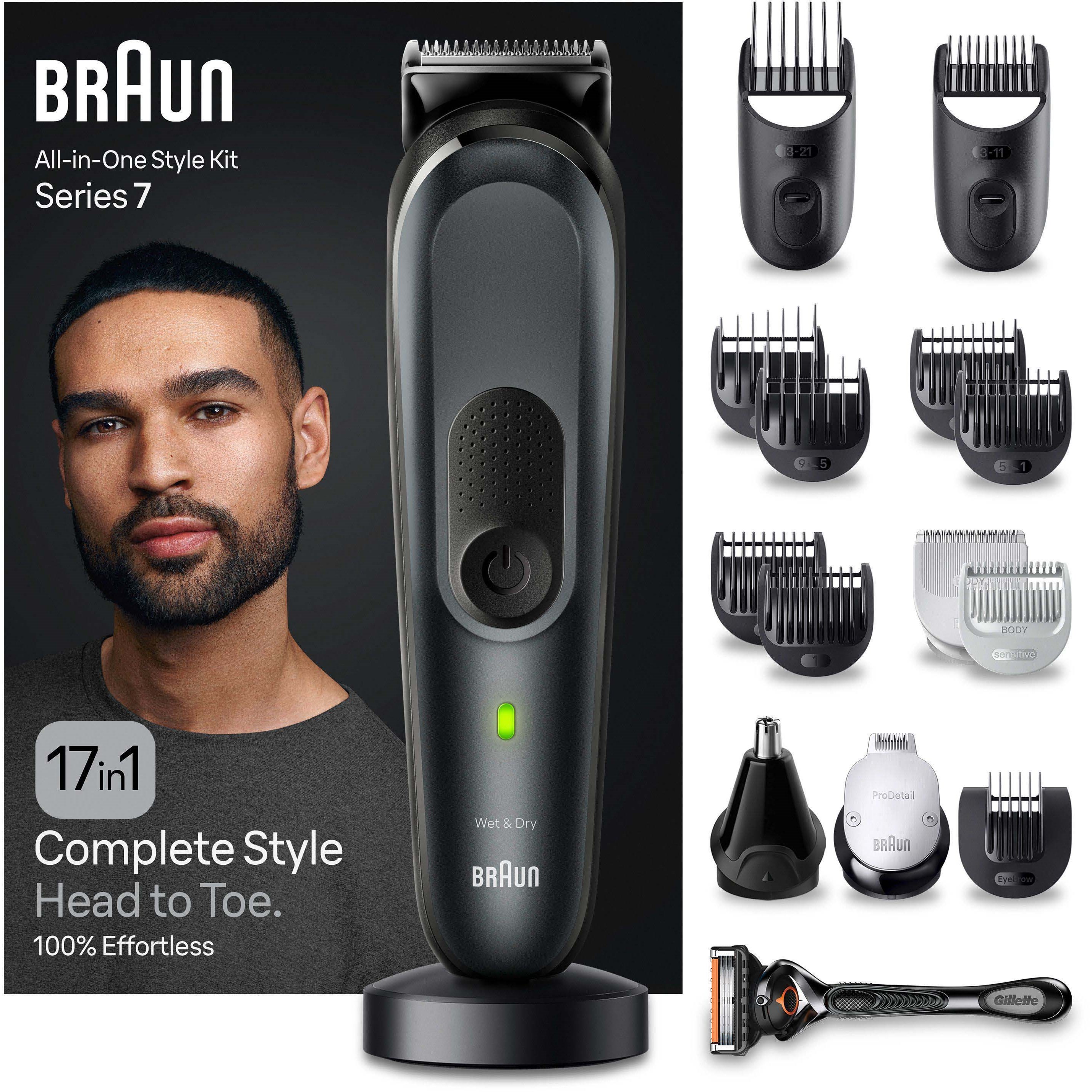 Läs mer om Braun All-In-One Style Kit Series 7 MGK7491 17-in-1 Kit For Beard