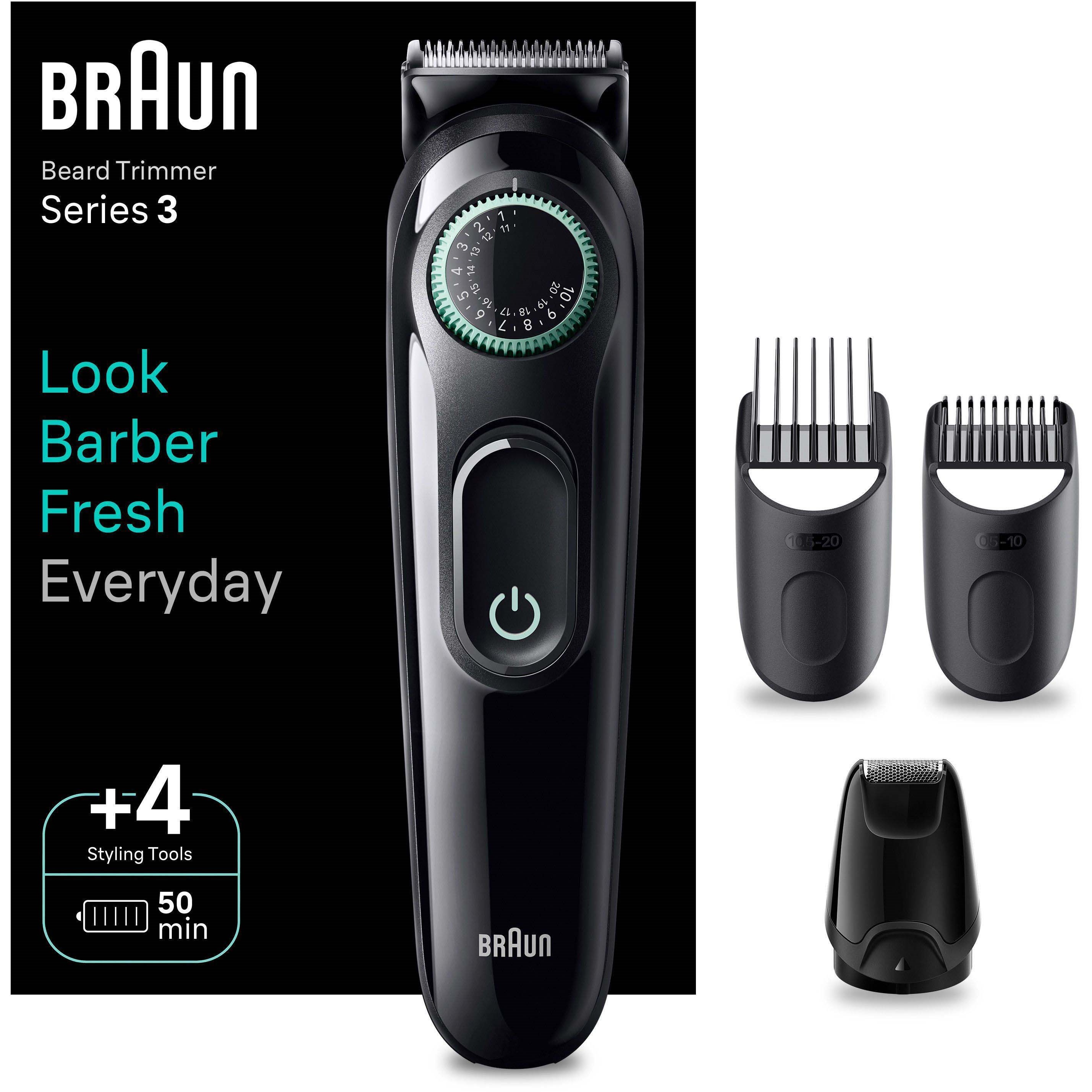Läs mer om Braun Beard Trimmer Series 3 BT3421 Trimmer For Men With 58