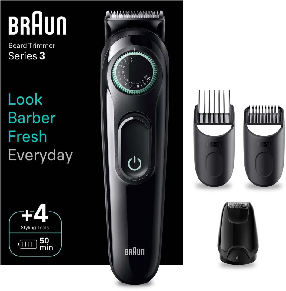 Braun Beard Trimmer Series 3 BT3421 Trimmer For Men With 53