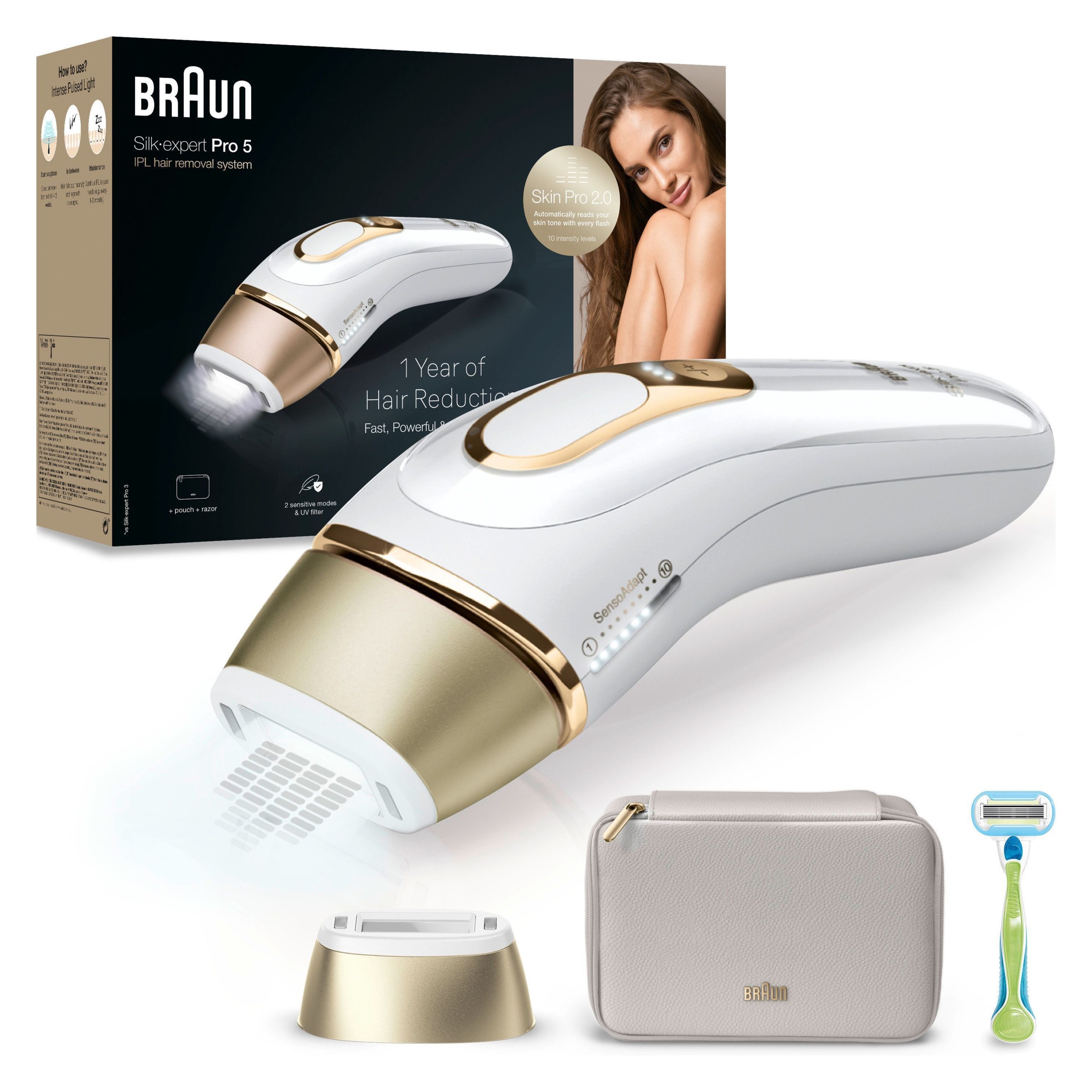 Braun IPL Silk·expert Pro 5 med tilbehør Braun IPL Silk·expert Pro 5 med tilbehør
