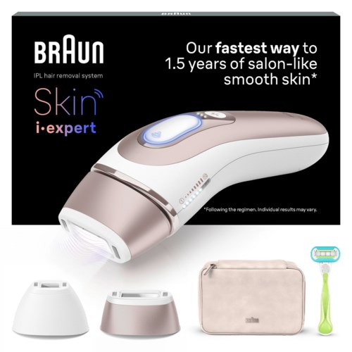 Braun IPL Skin i·expert At Home Hair Removal Free App Pouch Venus Razor 2 Heads PL7147