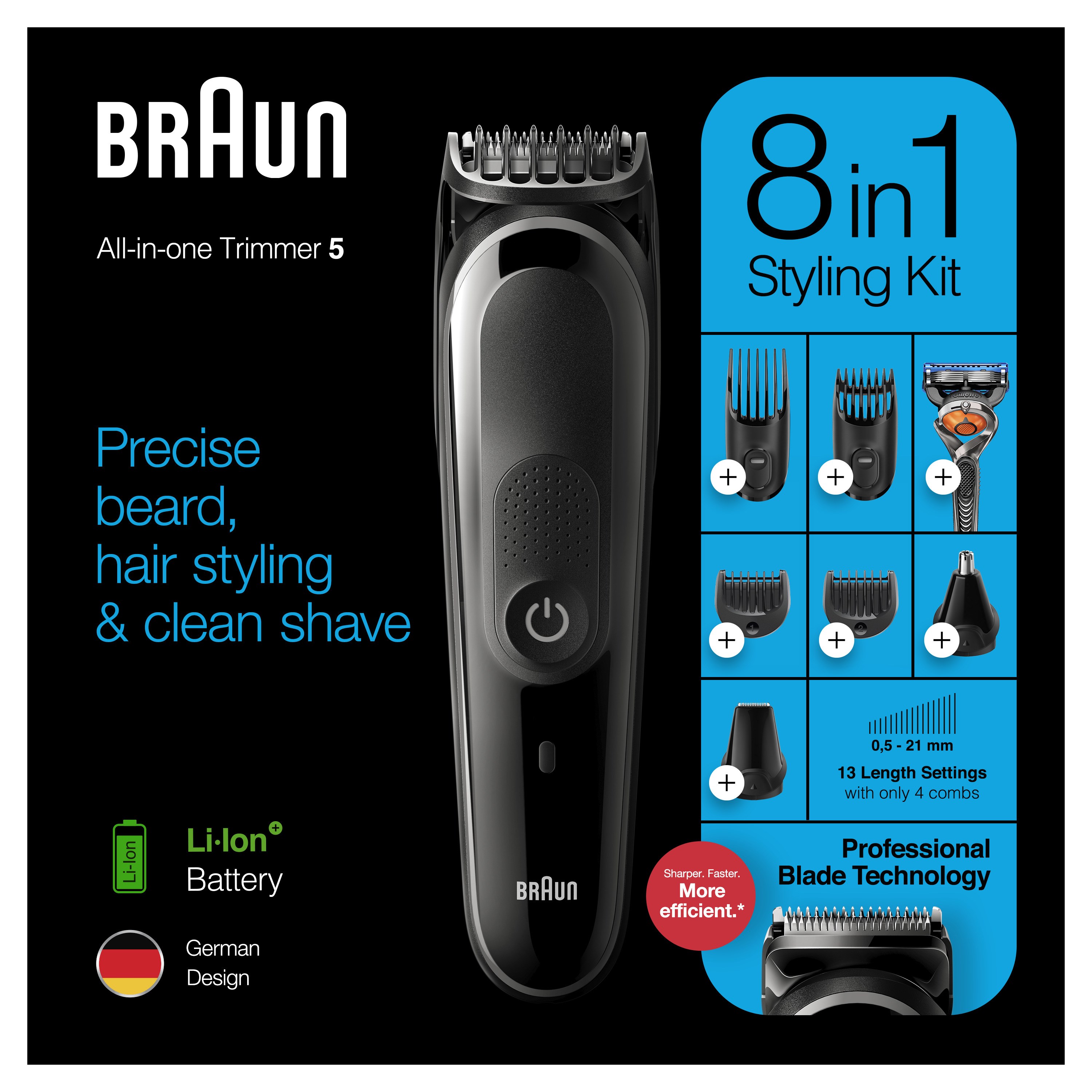 Braun MGK 5260 8-i-1 Multitrimmer - Trymer (obrázok 3)