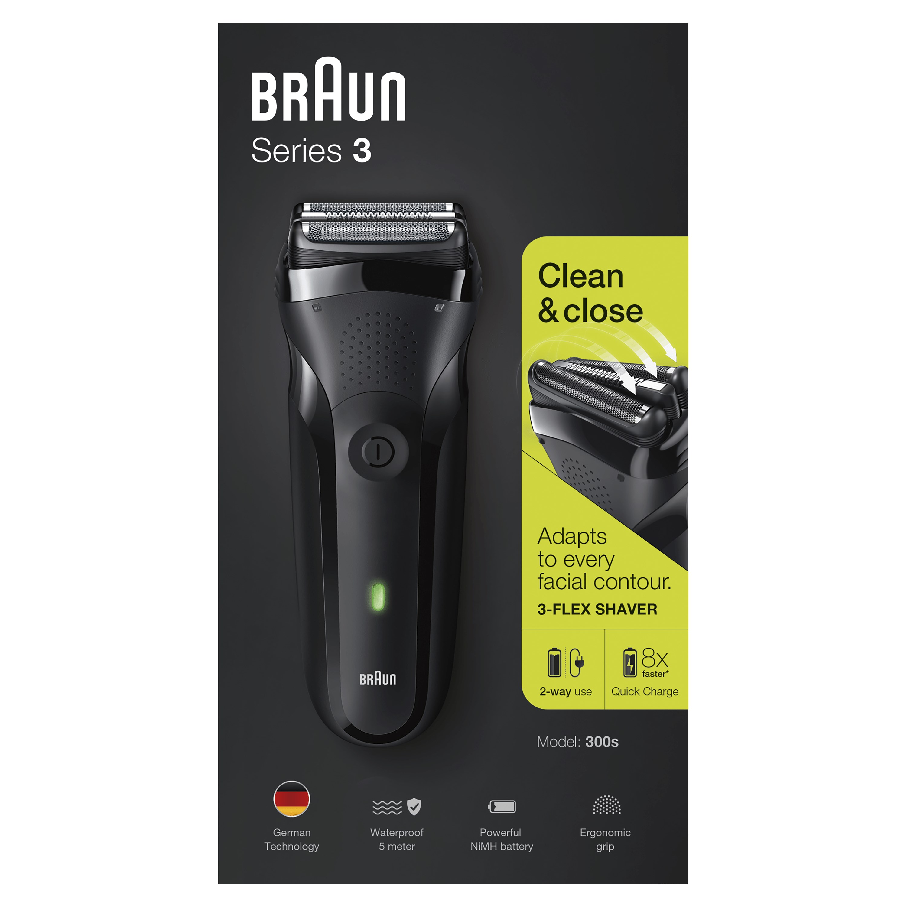 Braun Series 3 Shaver 300S Black - Golarka (obrázok 4)