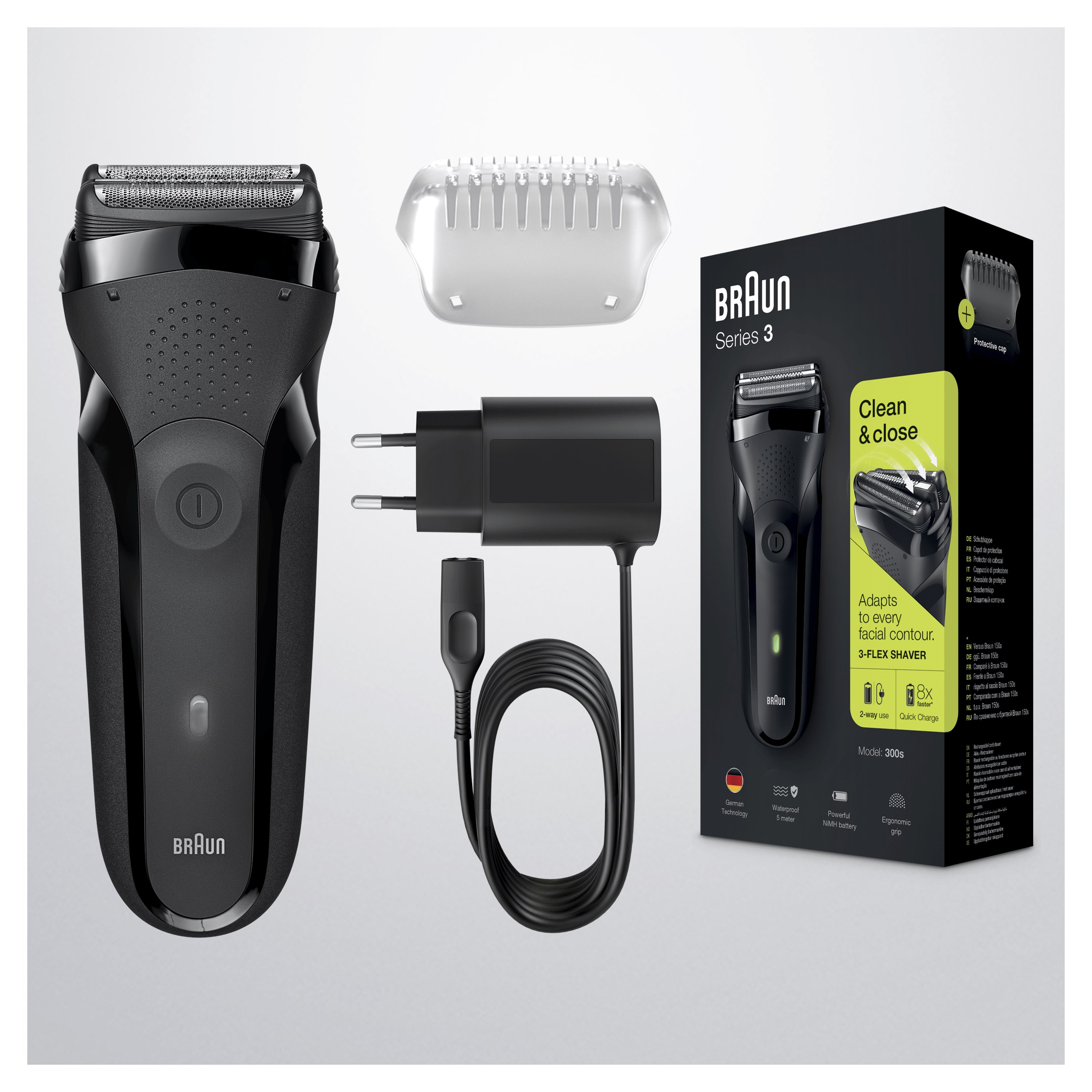 Braun Series 3 Shaver 300S Black - Golarka (obrázok 8)