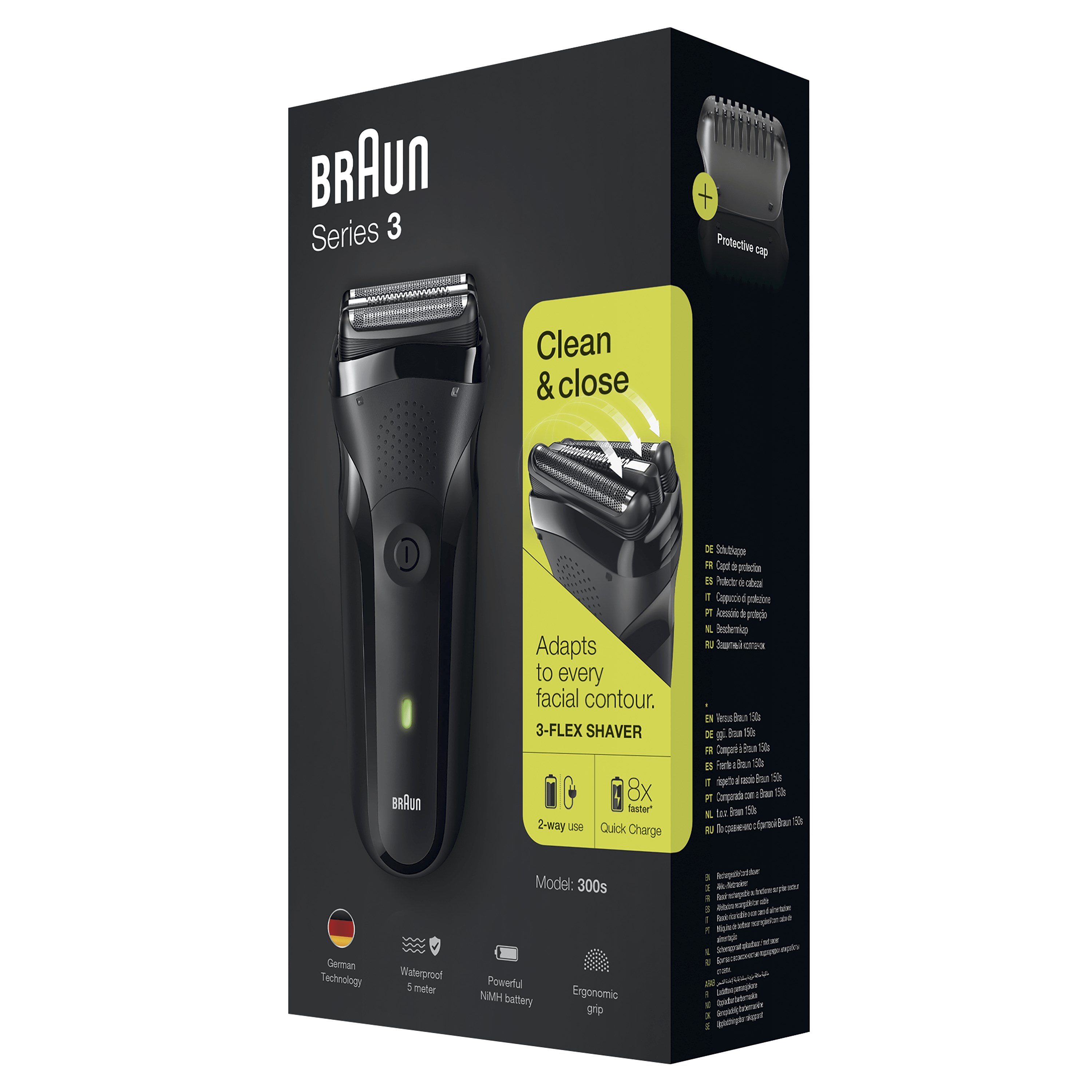 Braun Series 3 Shaver 300S Black - Golarka (obrázok 9)