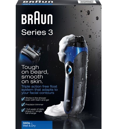 Braun Series 3 Shaver 340s-4 Wet & Dry